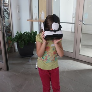 VR-Brille im Einsatz
