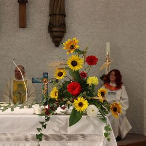 Erntedank und Pensionierung von Pfarrer Franz